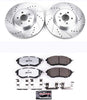 K285-26 Front Z26 Carbon Fiber Brake Pads with Drilled & Slotted Brake Rotors Kit