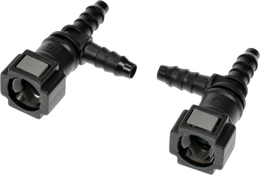 Dorman 800-176 Quick Connector 5/16 In. Steel Tee to 6Mm Nylon, 2 Pack