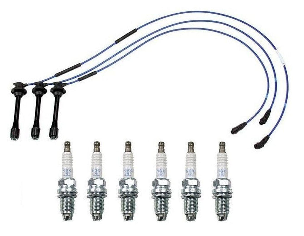 For Toyota 4Runner Tacoma T100 Tundra 3.4 Spark Plug Wire Set+Plugs NGK