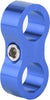 Hose Separator Clamp, 8AN Reusable Pratical Aluminum Alloy Fuel Line Separator, for Water Pipe Brake Line(Blue)