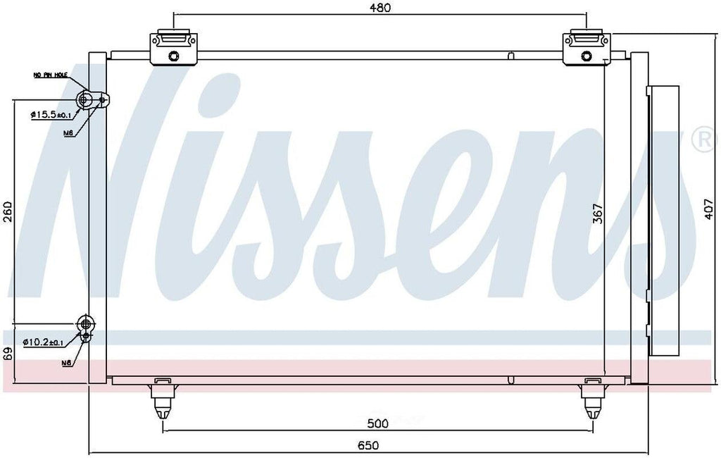 A/C Condenser-Xr Front Nissens 940299