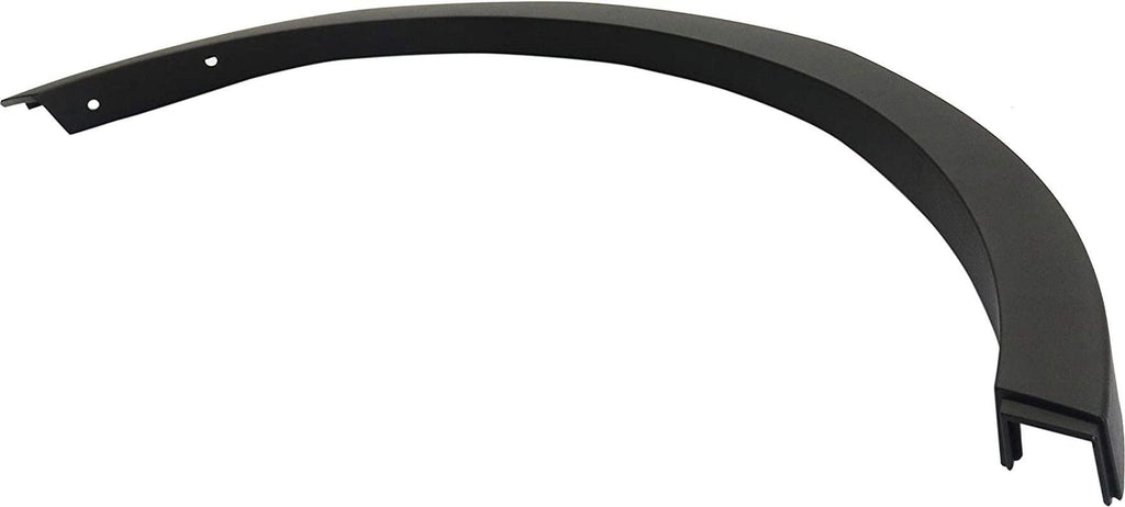 Fender Trim Compatible with 2013-2016 Ford Escape Textured Black Rear, Passenger Side