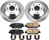 KOE7062 Autospecialty Rear Replacement Brake Kit-Oe Brake Rotors & Ceramic Brake Pads