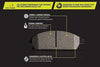 Front Z26-1405 Z26 Extreme Performance Carbon-Ceramic Brake Pad
