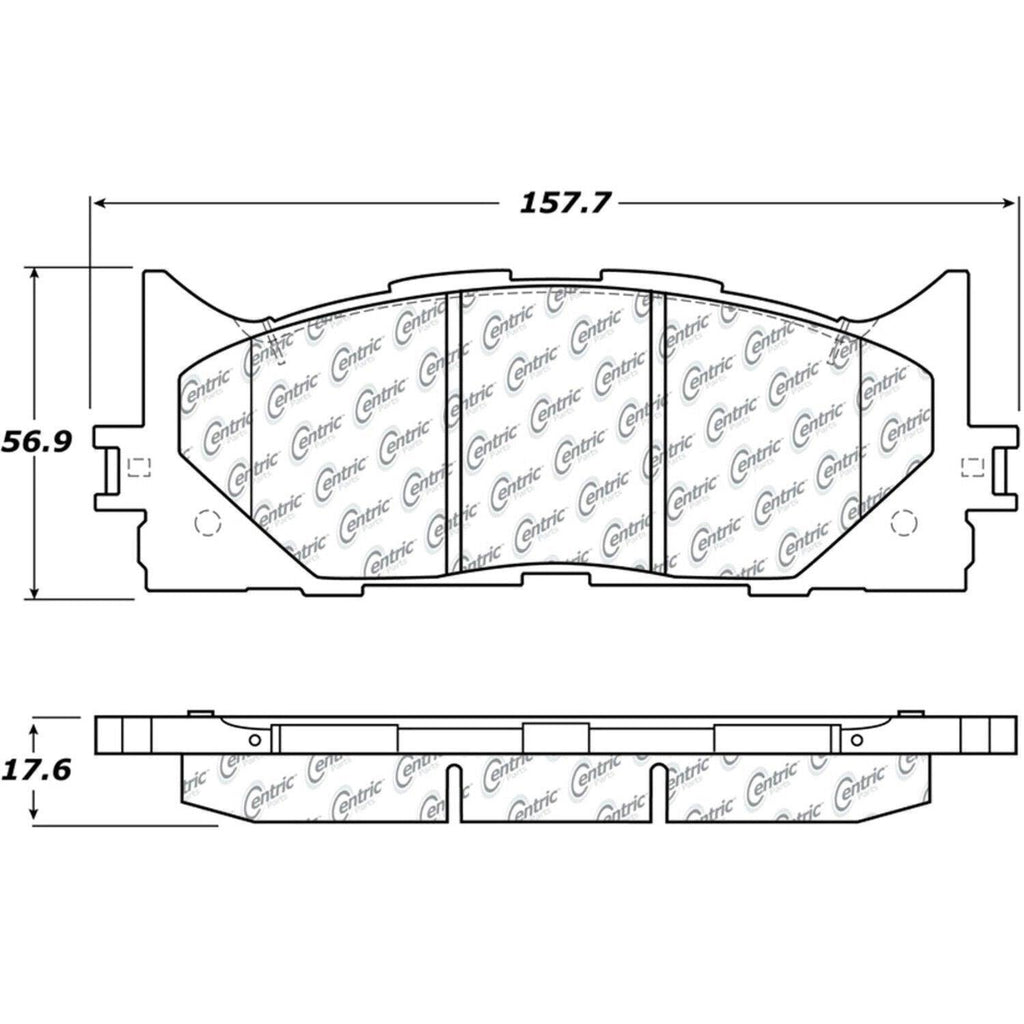 Centric Front Disc Brake Pad for Es300H, ES350, Avalon, Camry (105.12930)