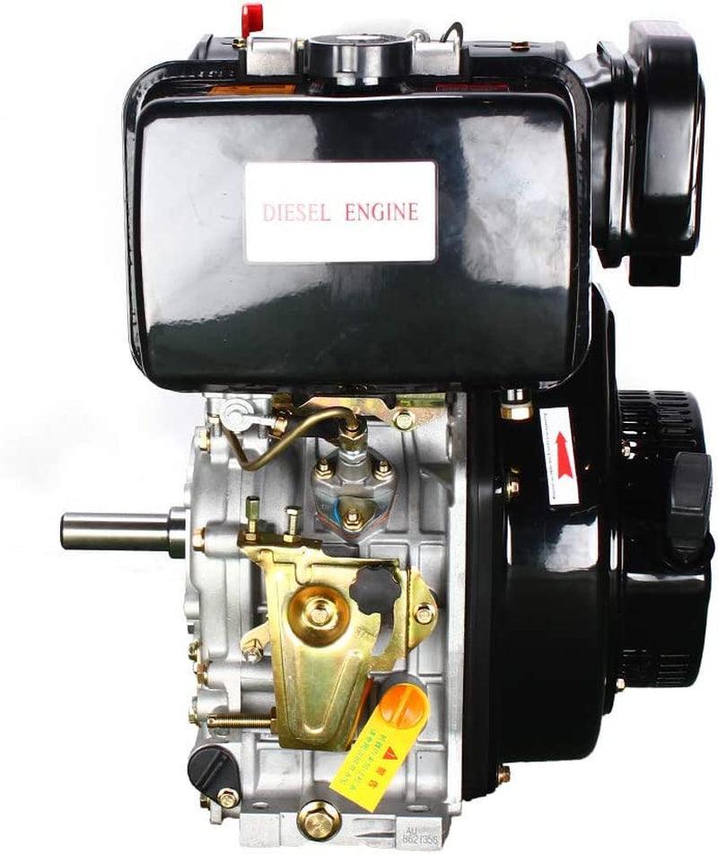 186F 9HP Diesel Engine 4 Stroke Single Cylinder 406CC Forced Air Cooling Diesel Engine for Agricultural Machinery