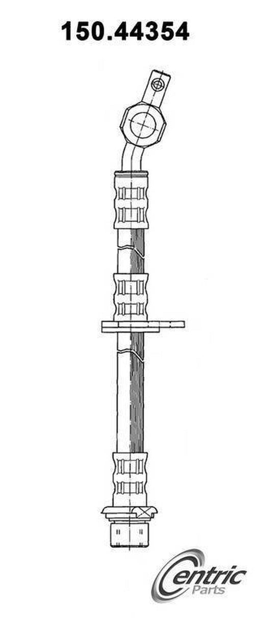 Centric Brake Hydraulic Hose for Avalon, RX300, Solara, ES300, Camry 150.44354