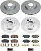 Front and Rear CRK8808 Geomet Coated Brake Rotor and Pad Kit
