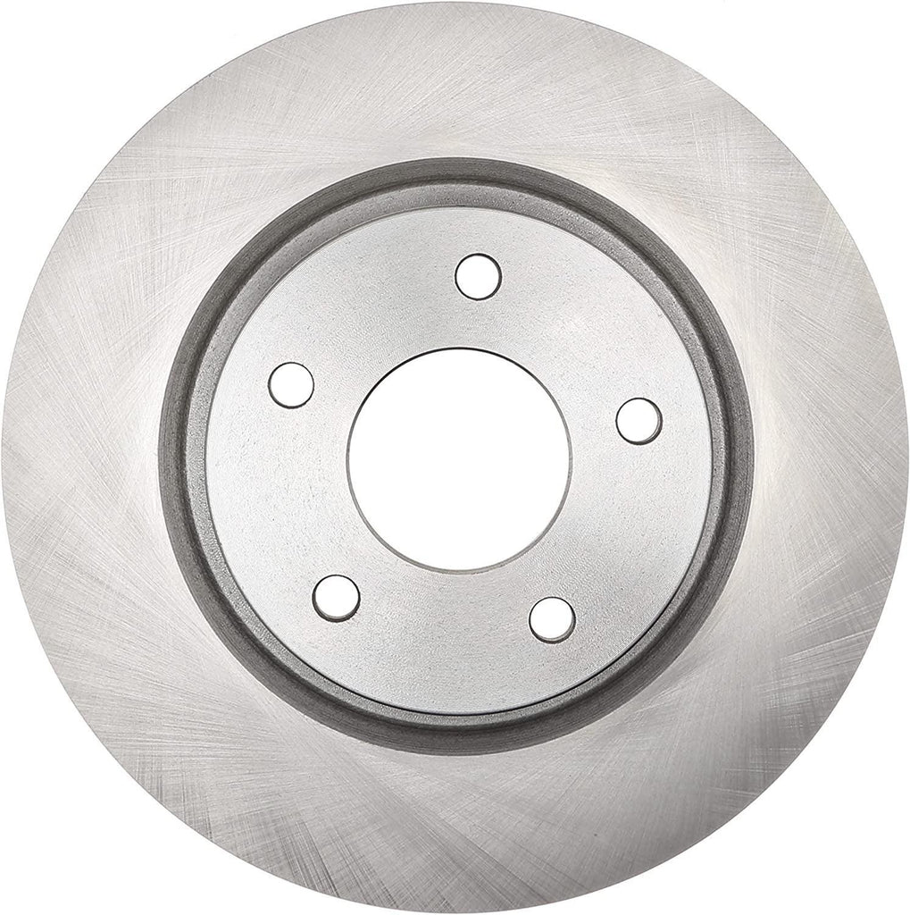 R-Line Replacement Front Disc Brake Rotor for Select Nissan Leaf, Qashaqai, Rogue Vehicles, Part No.981773R,Silver