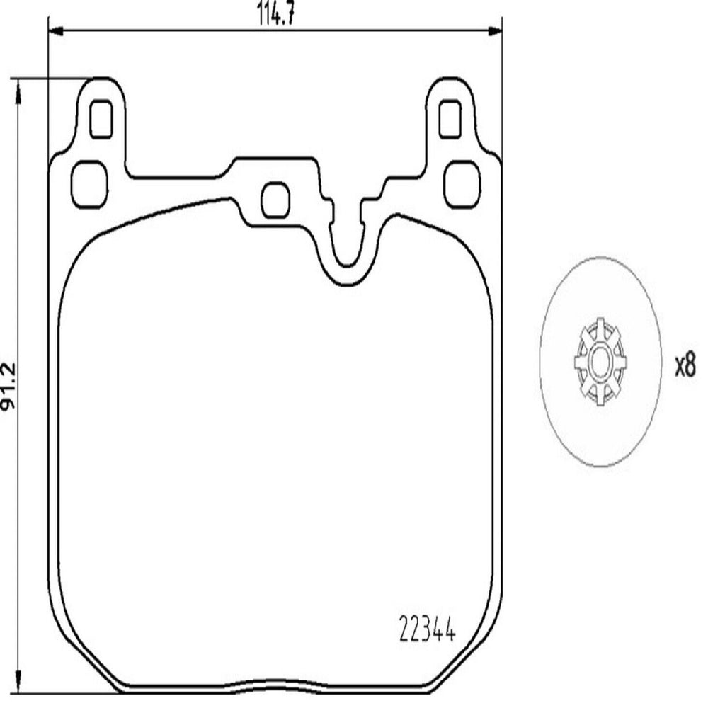 Front Disc Brake Pad Set for 228I Xdrive Gran Coupe+More (P06097)