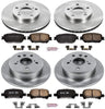 KOE1065 Autospecialty Front and Rear Replacement Brake Kit-Oe Brake Rotors & Ceramic Brake Pads