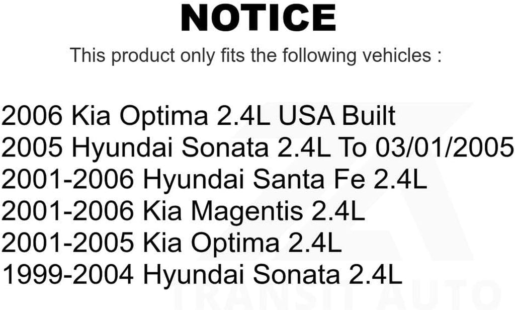 Mpulse Engine Camshaft Position Sensor SEN-2CAM0003 for Hyundai Santa Fe Sonata Kia Optima Magentis 2.4L