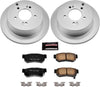 CRK5213 Coated Brake Rotor & Ceramic Brake Pads- Rear
