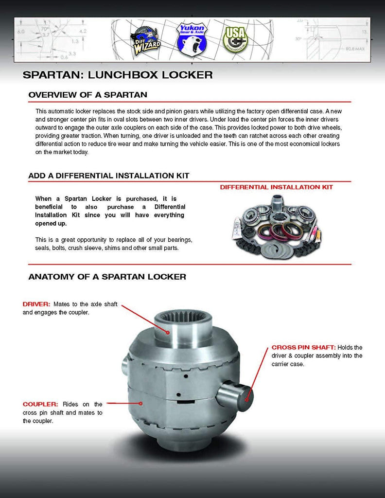Spartan Locker for Dana 30 Differential 27 Spline (SL D30-27)