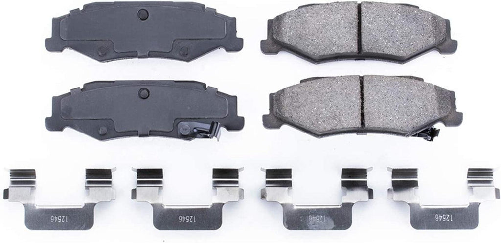 17-732, Z17 Rear Ceramic Brake Pads with Hardware