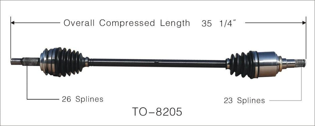 TO-8205 CV Axle Shaft