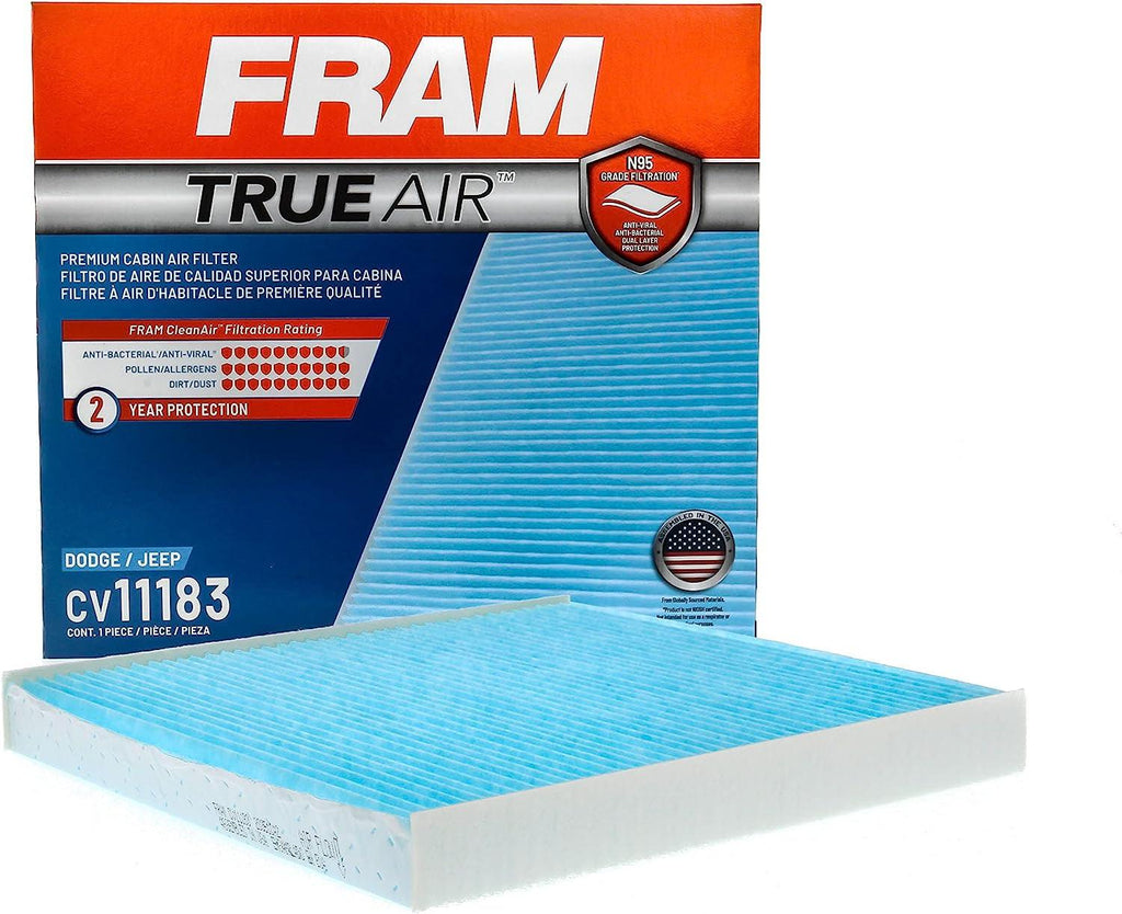 Automotive Replacement Trueair Cabin Air Filter for Car Passenger Compartment with Dual-Layered Filter (CV11183), 2 Pack