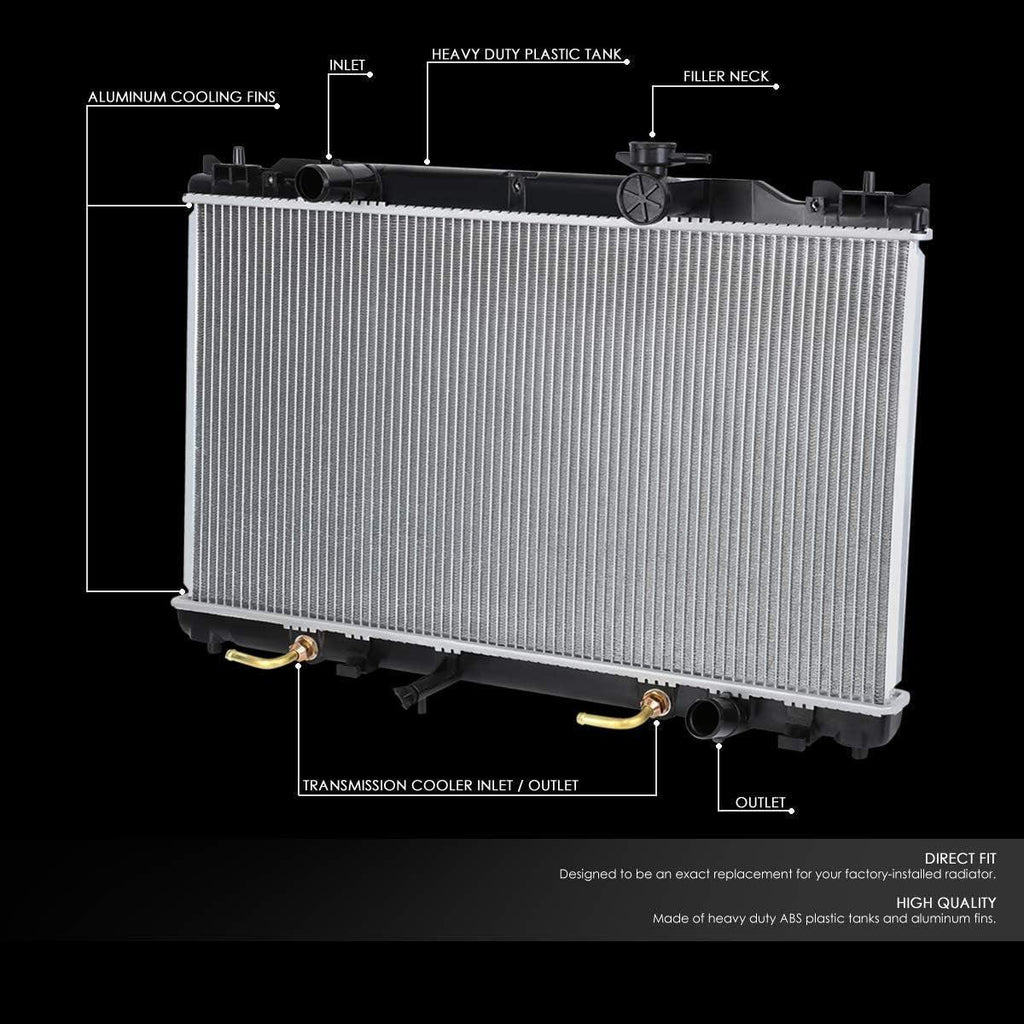 OEM-RA-2437 Aluminum Radiator Compatible with 02-06 Camry L4 AT,29-1/16" W X 15-3/4" H X 5/8" D,1-3/8" Inlet / 1-3/8" Outlet