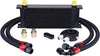 16 Row Oil Cooler Kit Bundle with 330Mm Oil Cooler Mounting Bracket Kit