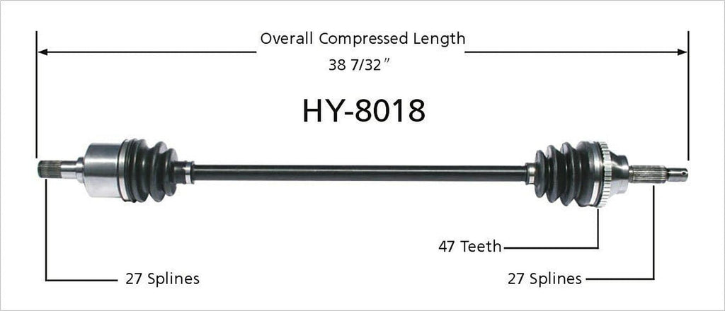 HY-8018 CV Axle Shaft