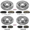 KOE6541 Autospecialty Front and Rear Replacement Brake Kit-Oe Brake Rotors & Ceramic Brake Pads