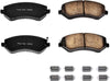 17-856, Z17 Front Ceramic Brake Pads with Hardware