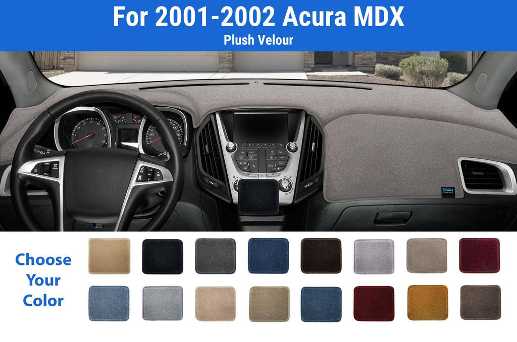 Dashboard Dash Mat Cover for 2001-2002 Acura MDX (Plush Velour)