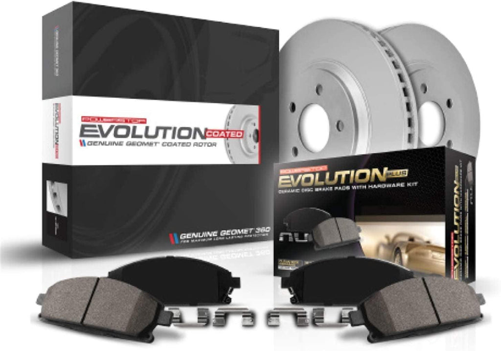 CRK3055 Coated Brake Rotor & Ceramic Brake Pads- Front