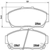 Brembo Front Disc Brake Pad Set for Integra, Civic (P28048)