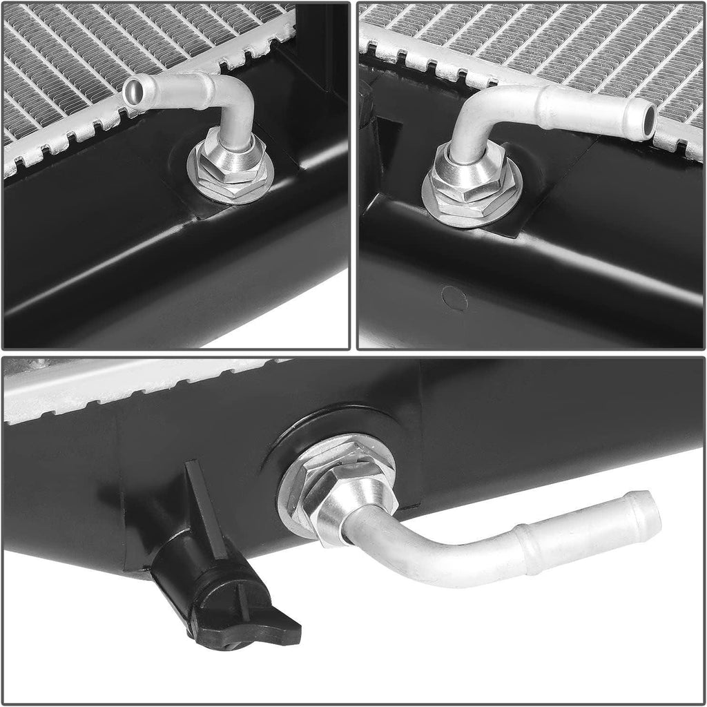 OEM-RA-1918 2-Row OE Style Aluminum Core Radiator Compatible with 96-97 Lexus LX450 / 93-97 Land Cruiser AT, 27-7/8" W X 16-3/4" H X 1-7/8" D, 1-1/2" Inlet / 1-5/8" Outlet