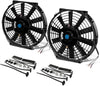 RAF-10+FMK-X2 2Pcs 10" Inch Electric Radiator Cooling Fan Kit (Black)