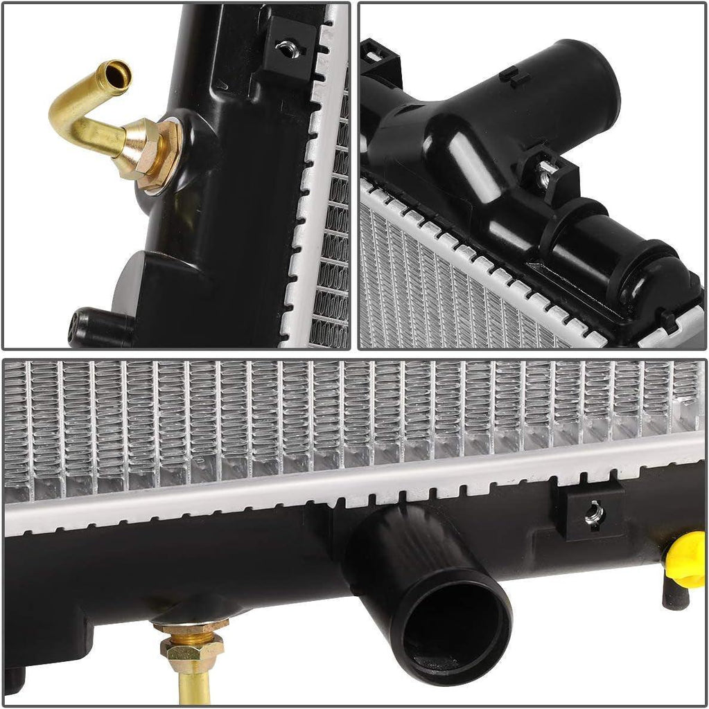 OEM-RA-2058 OE Style Bolt-On Aluminum Core Radiator Replacement Compatible with 95-00 Lexus LS400 AT, 28-1/4" W X 15-11/16" H X 5/8" D, 1-1/2" Inlet, 1-1/2" Outlet