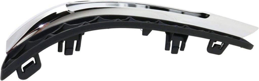 Front Fog Lamp Molding Compatible with 2012-2014 Mercedes Benz C300, Mercedes Benz C250 Set of 2 Passenger and Driver Side Primed Sedan