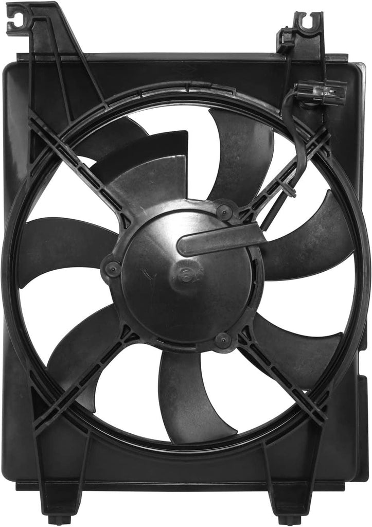 OEM-RF-1097 Factory Style A/C Condenser Fan Assembly Compatible with 2001-2006 Elantra