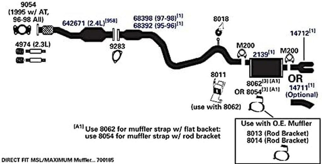 8054 Exhaust Bracket