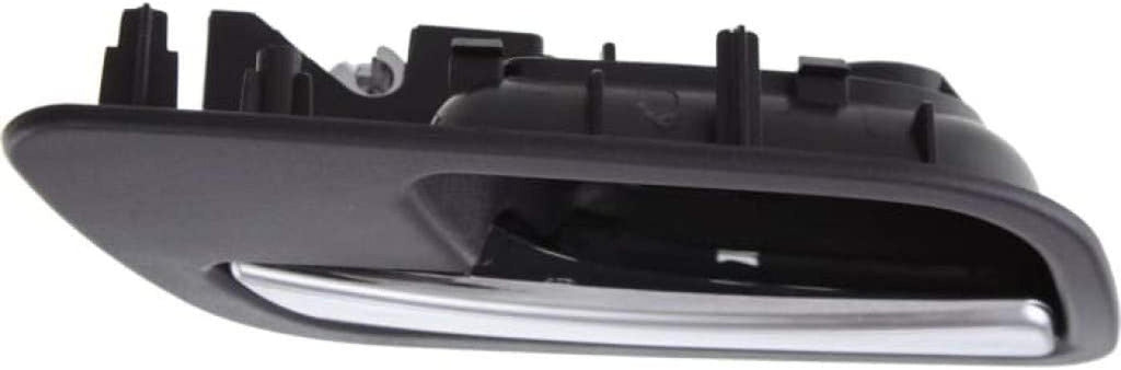 for Chevy Silverado 2500 HD Interior Door Handle Rear Driver Side Black Bezel W/Chrome Lever 2007-2014 | Trim: LTZ | GM1552109 | 22855643