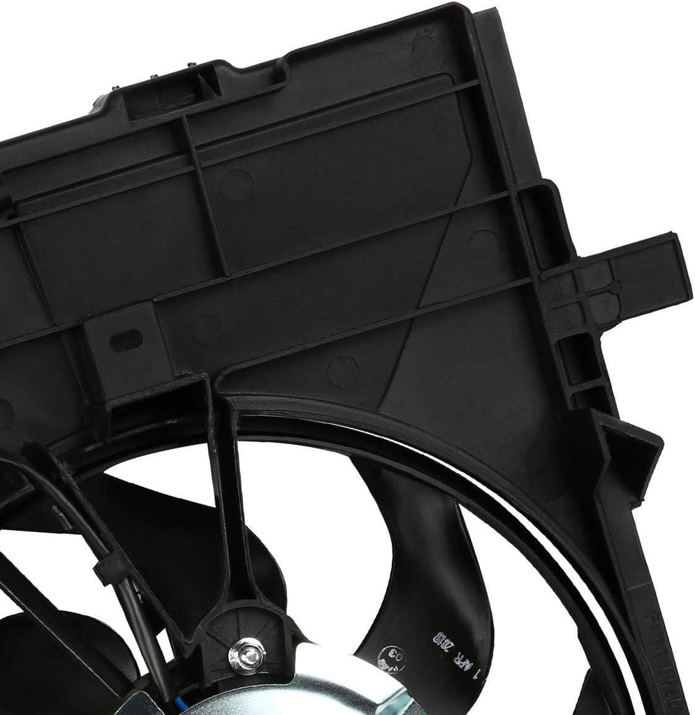 OEM-RF-0102 Factory Style Radiator Cooling Fan Assembly Cooling Efficiency Improved Direct Replacement [Compatible with 07-09 Lincoln MKZ] Black