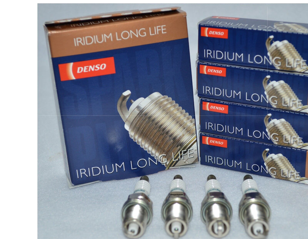 4 Honda Civic DX EX LX 1.8L R18A1 DENSO Longlife Iridium Sparkplugs SKJ20DR-M11S