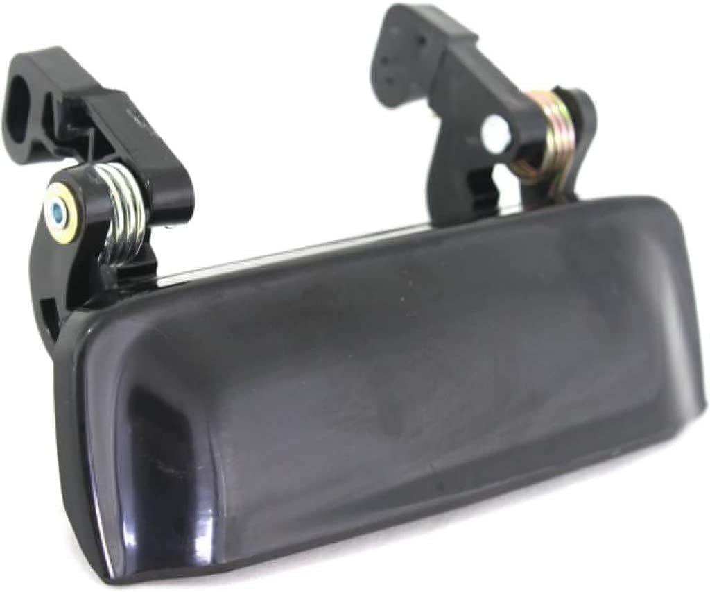 Door Handle for Ford Ranger 2001-2011 Driver or Passenger Side | Single Piece | Exterior | Front | Smooth Black | Trim: All Submodels | FO1310155 | 6L5Z1022404CAPTM