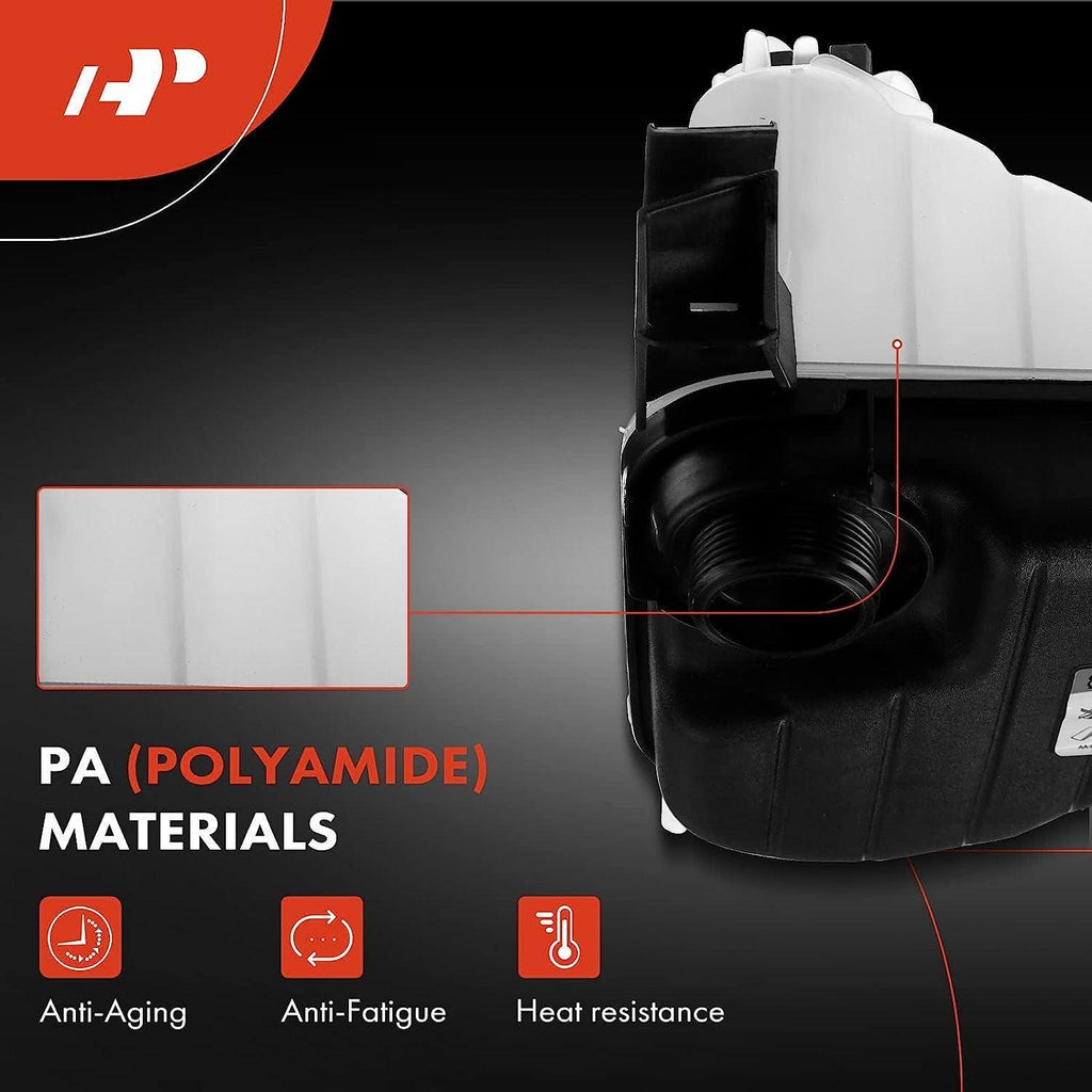 A-Premium Coolant Recovery Overflow Reservoir Tank (With Cap and Sensor) Compatible with Jaguar XJ 2010-2018, XJR 2014-2017 5.0L, Sedan, Replace for AW93-8A080-AD, AW938A080AD