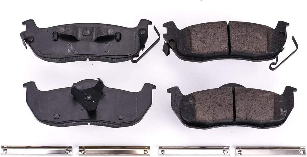 17-1041, Z17 Rear Ceramic Brake Pads with Hardware