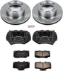KCOE1233A Autospeciality Replacement Front Caliper Kit- OE Rotors, Ceramic Brake Pads, Calipers