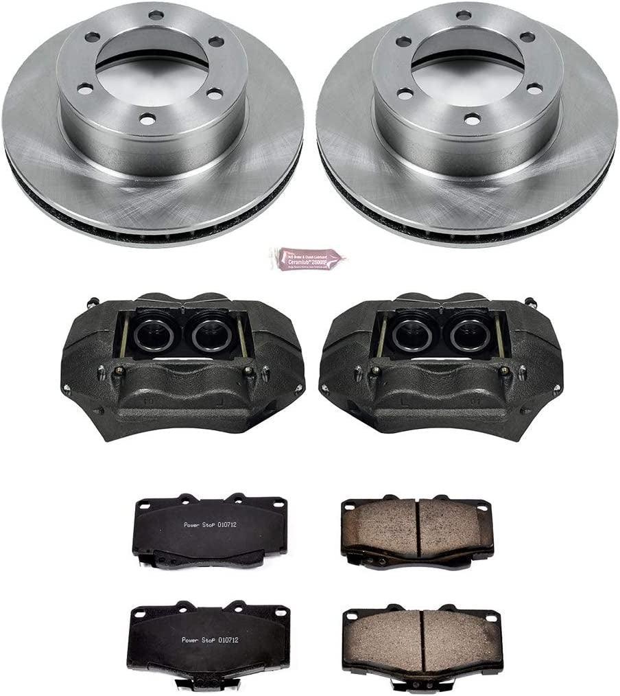 KCOE1233A Autospeciality Replacement Front Caliper Kit- OE Rotors, Ceramic Brake Pads, Calipers