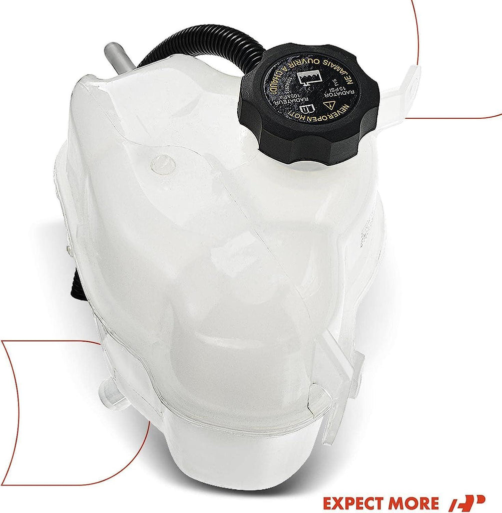 A-Premium Engine Coolant Overflow Recovery Tank Reservoir [With Cap & Tubing] Compatible with Chevy Equinox & Pontiac Torrent, 2006-2009 [3.4L], 2008-2009 [3.6L], Replace# 15835020, 15285637