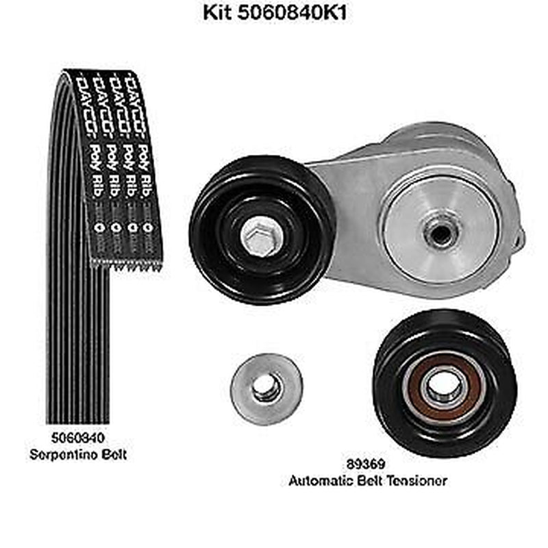 Serpentine Belt Drive Component Kit for Odyssey, Pilot, Ridgeline+More 5060840K1