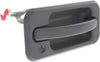 for Hummer H2 Exterior Door Handle Front, Passenger Side Textured Black 2003-2009 | with Key Hole | Trim: Base | HU1311102 | 15104793