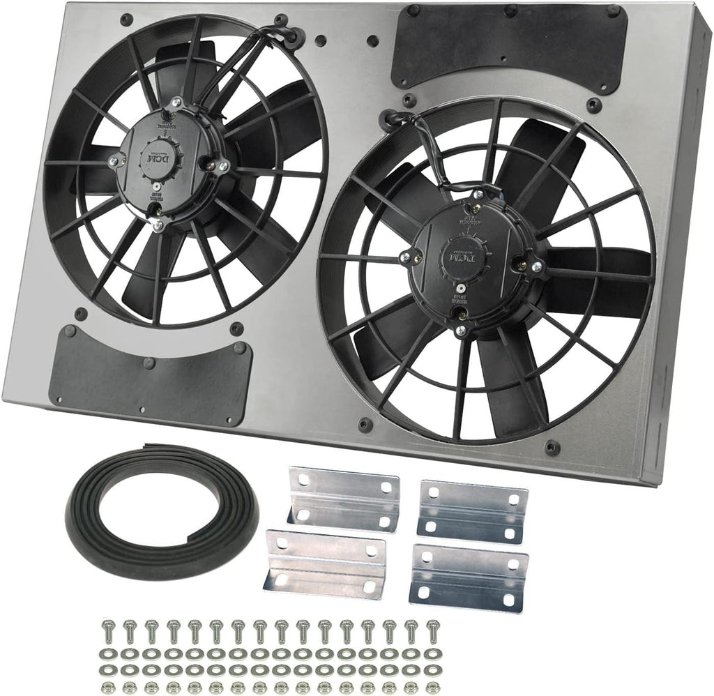 Performance 16831 Gray/Black High Output Dual Radiator Fan