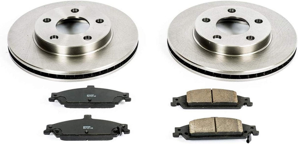 KOE1551 Autospecialty Front Replacement Brake Kit-Oe Brake Rotors & Ceramic Brake Pads