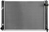 OEM-RA-13266 1-Row Aluminum Core Radiator Compatible with 11-13 M37 M56 5.6L V8,25" W X 17-7/8" H X 1" D,1-3/8" Inlet / 1-3/8" Outlet