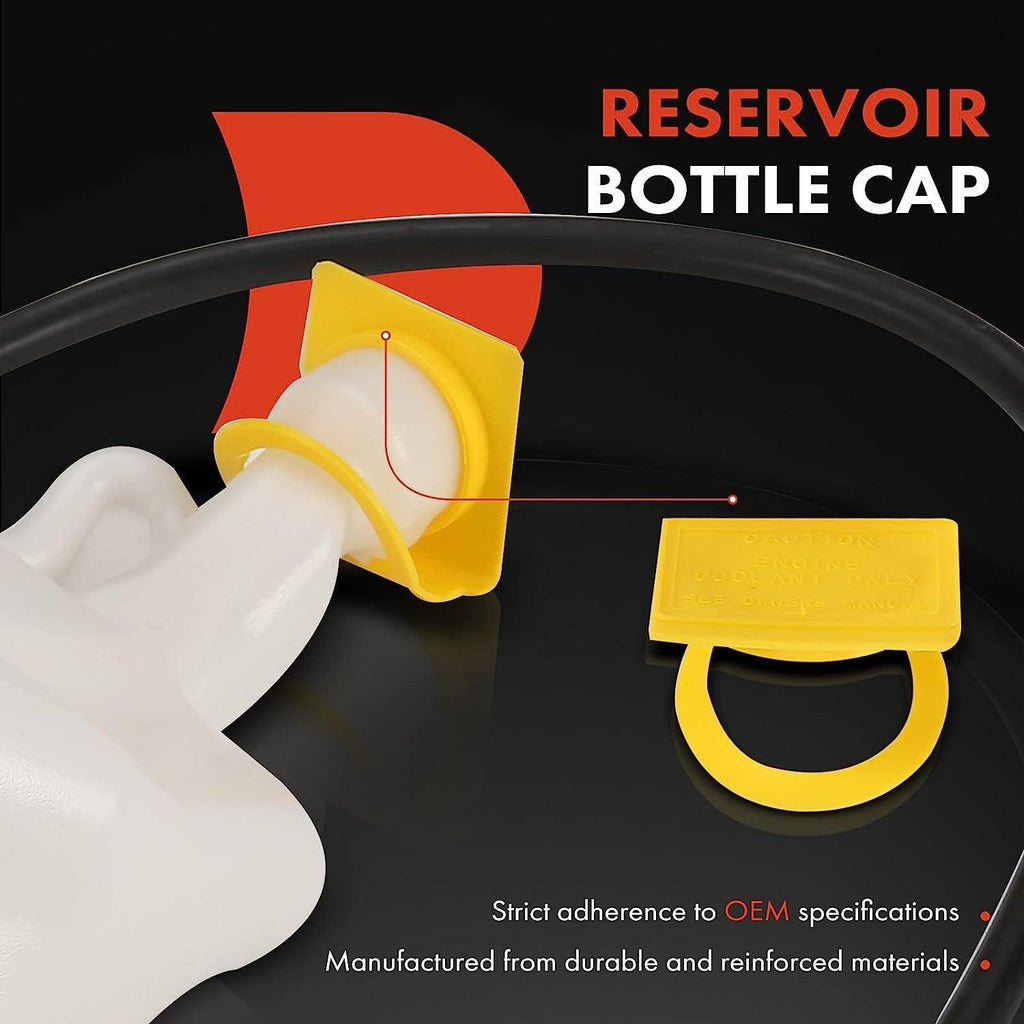 A-Premium Engine Coolant Overflow Recovery Reservoir Tank [W/ Cap & Tubing] Compatible with Chrysler PT Cruiser 2005-2008 [4Cyl 2.4L Convertible], 2001-2010 [4Cyl 2.4L Wagon]